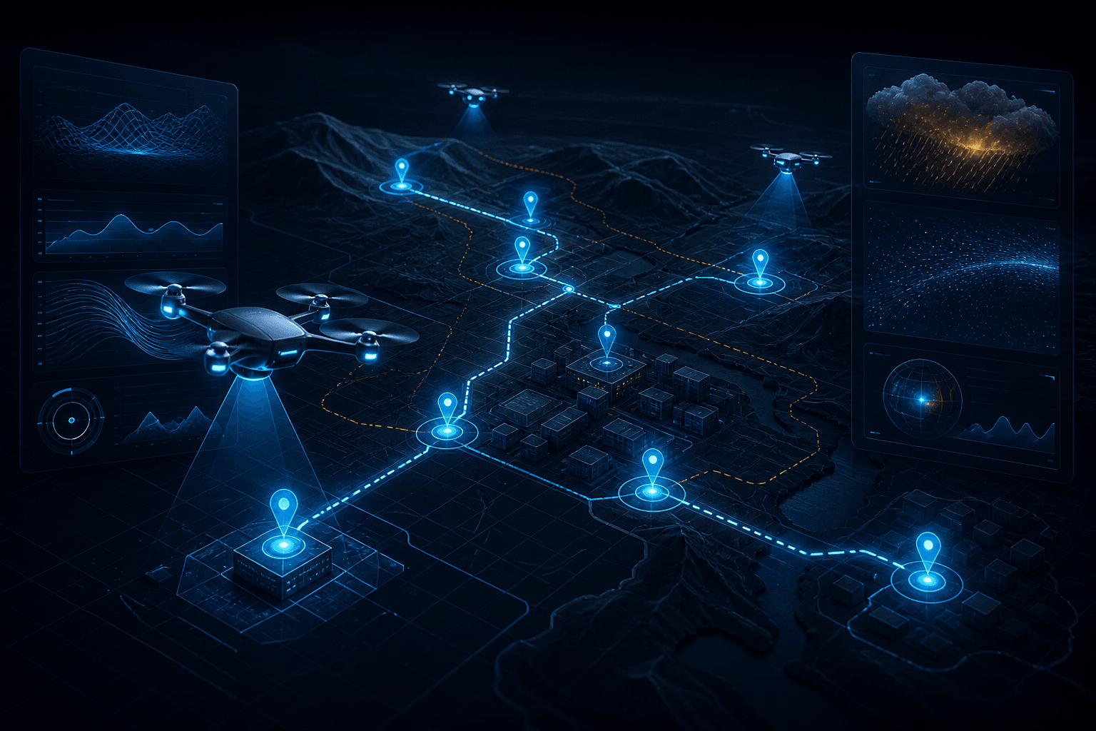 Autonomous Drone Delivery Simulation Platform project cover